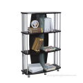 Simples Bookshelf Design Corner Estante de Madeira